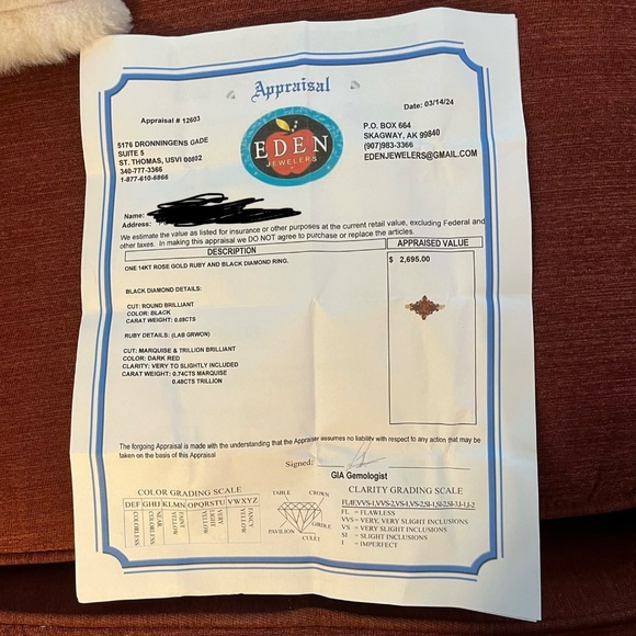 Ruby Engagement ring - Picture 5 of 5